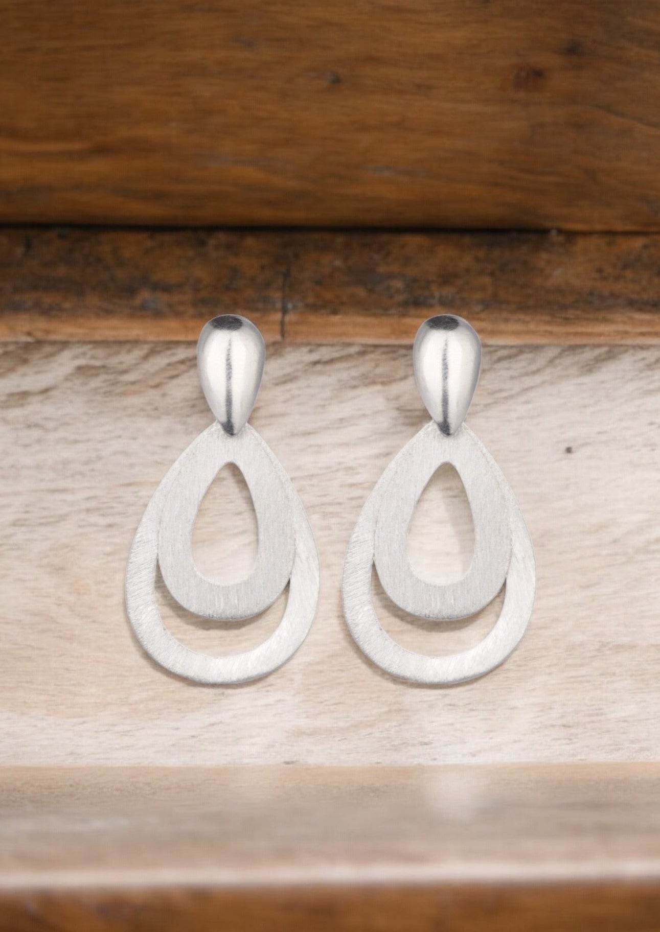 Silver Dew Drop Danglers