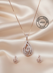 Rosegold Seaside Serenity Pendant Set