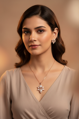 Rosegold Contemporary Classic Pendant Set