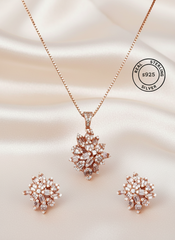 Rosegold Royal Elegance Pendant Set
