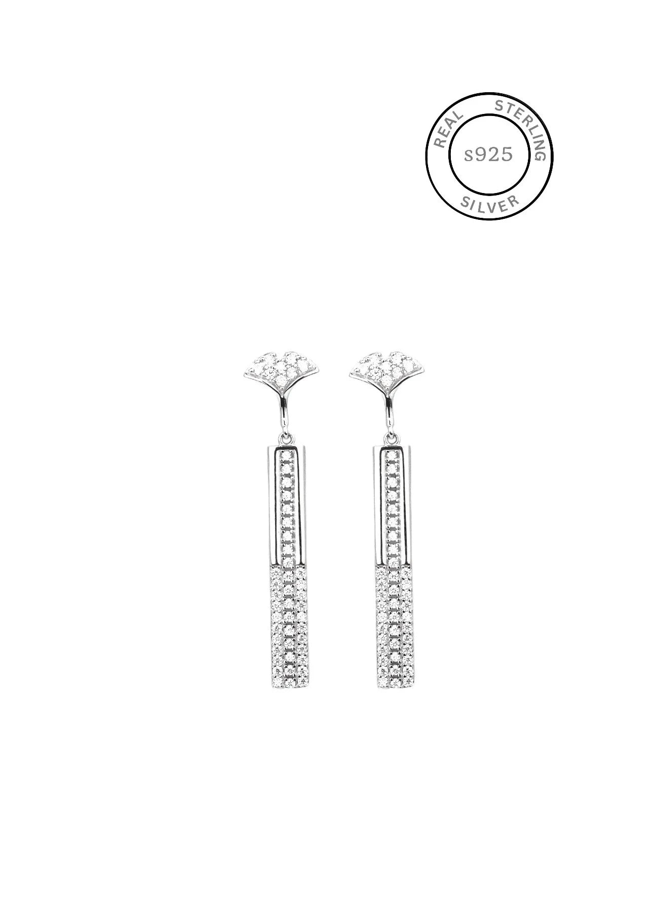 Silver Sleek Modern Dangles