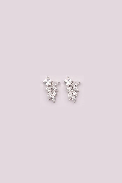 Silver Radiant Zircon studs