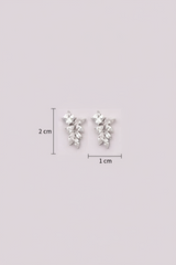Silver Radiant Zircon studs