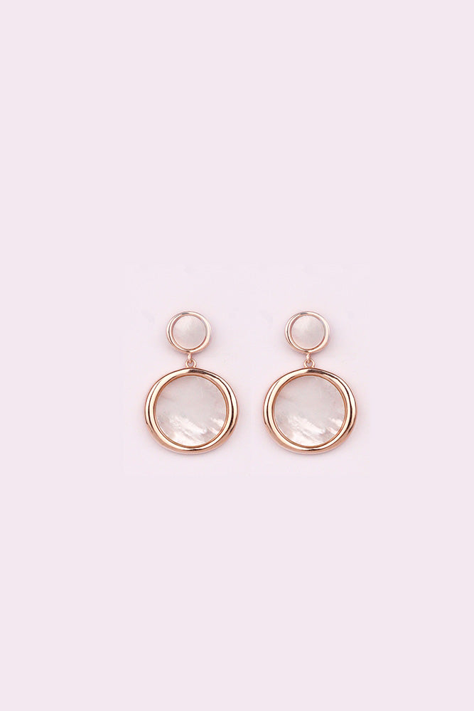 Rosegold Timeless Mother of Pearl dangles