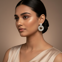 Silver Textured Spiral Dangles