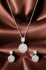 Silver Blooming Elegance Pendant Set