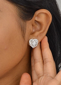 Silver Heart Desire Pendant Set