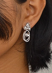 Silver Floral Symphony Pendant Set