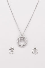 Silver Sparkling Serenity Pendant Set
