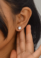 Silver Classic Brilliance CZ Solitaire Pendant Set