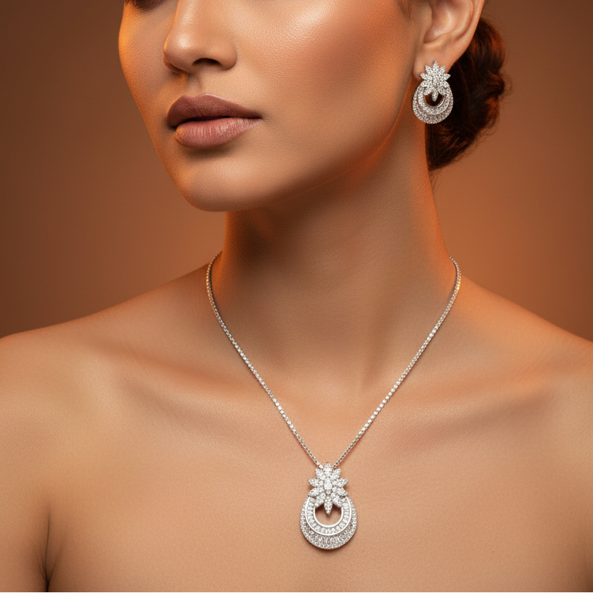 Silver Nature’s Elegance Pendant Set