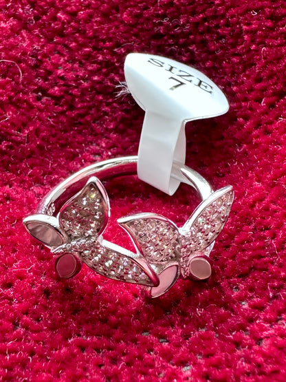 925 Sterling Silver Butterfly Silver Ring