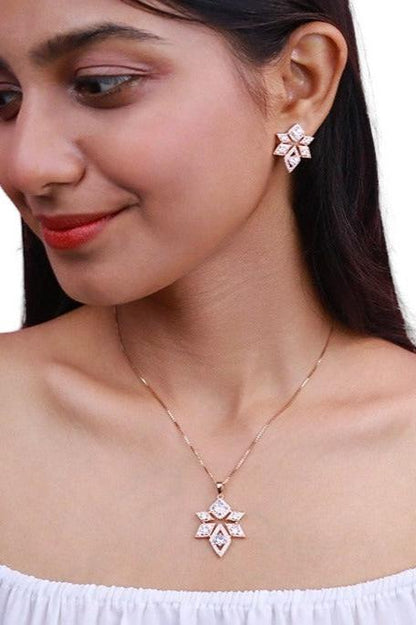 Rosegold Contemporary Classic Pendant Set