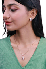 Rosegold Royal Elegance Pendant Set