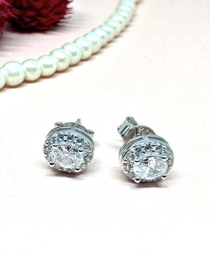 925 Sterling Silver Solitaire Studs