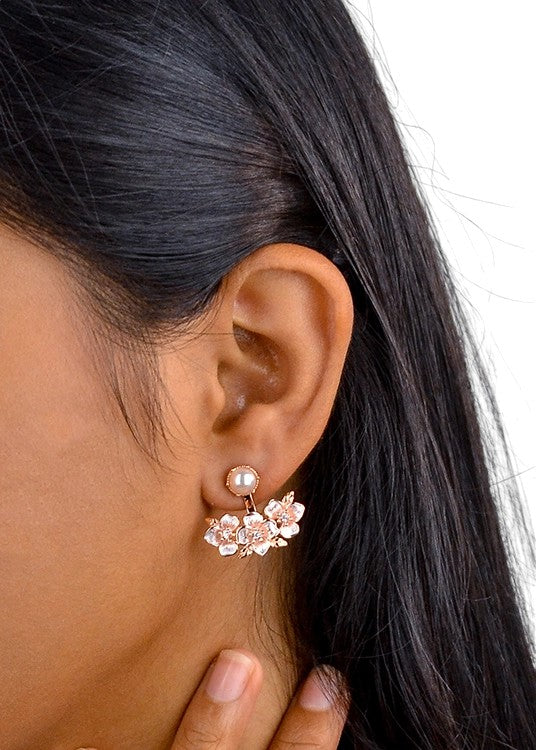 Rosegold Floral Fusion Earrings