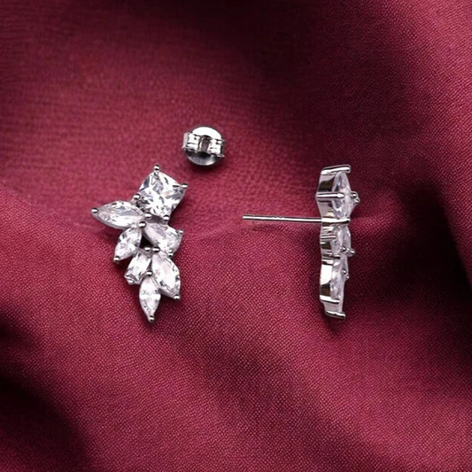 Silver Radiant Zircon studs