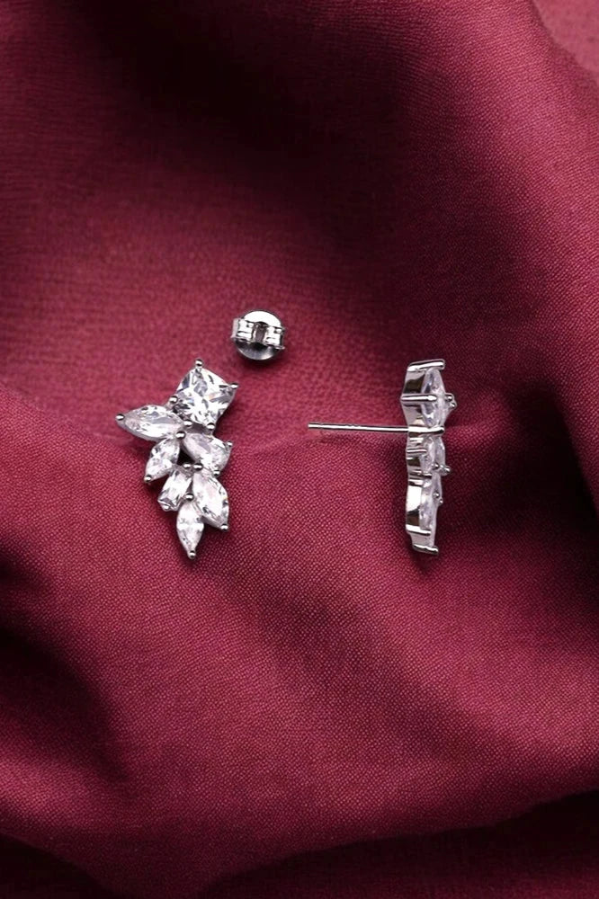 Silver Radiant Zircon studs