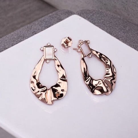 Rosegold Lava Drop Dangles