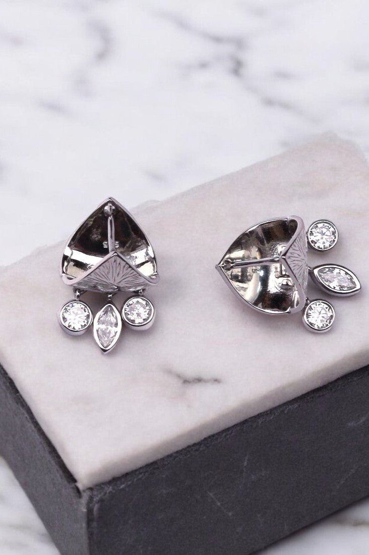 Silver Shimmering charm dangles