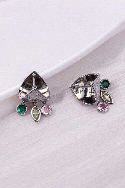 Silver Shimmering multicolor charm dangles