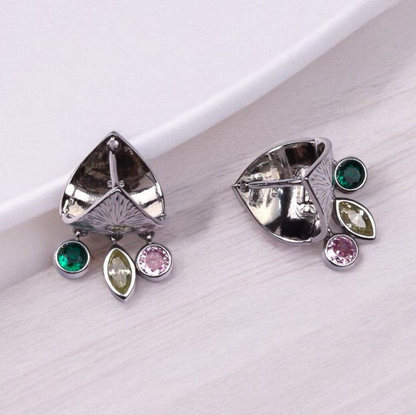 Silver Shimmering multicolor charm dangles