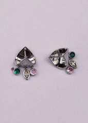 Silver Shimmering multicolor charm dangles