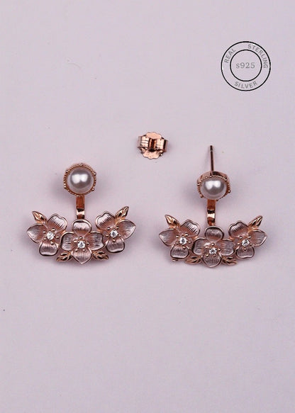 Rosegold Floral Fusion Earrings