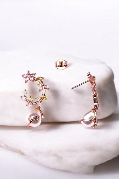 Rosegod Pearl Fusion Earrings