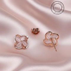 Silver Queens Crown Earrings, featuring '925 Sterling Silver' stamp.