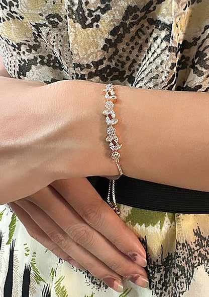 Blossom Brilliance 925 Sterling Silver Bracelet