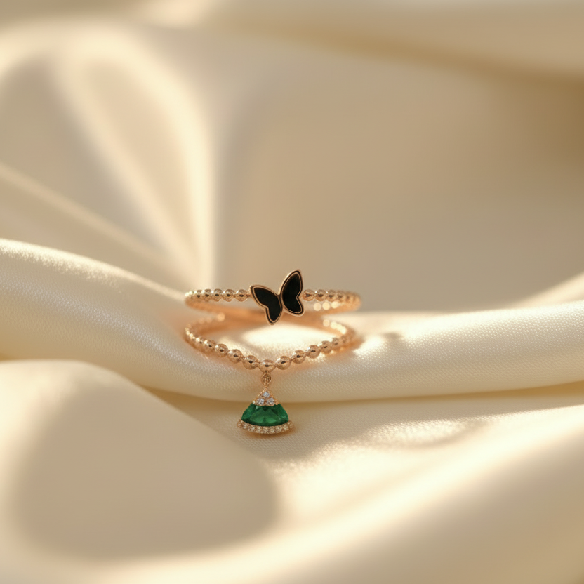 Blissful Charm Stack Ring