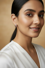925 Sterling Silver Rainbow Luxe Hoop Earrings