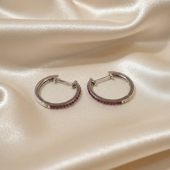 Azure Spark 925 Sterling Silver Hoop Earrings