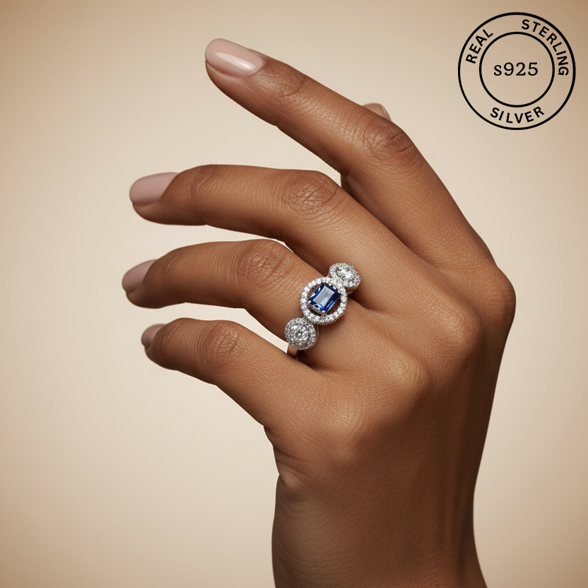 925 Sterling Silver Azure Grace Ring