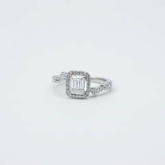Lumi Square 925 Sterling Silver Ring