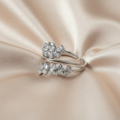 Silver Vine 925 Sterling Silver Adjustable Ring