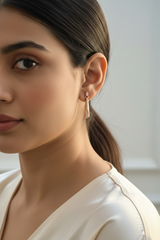 925 Sterling Silver Rosegold Danglers