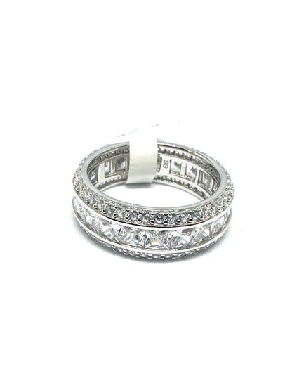 925 Sterling Silver Zircon Band Ring